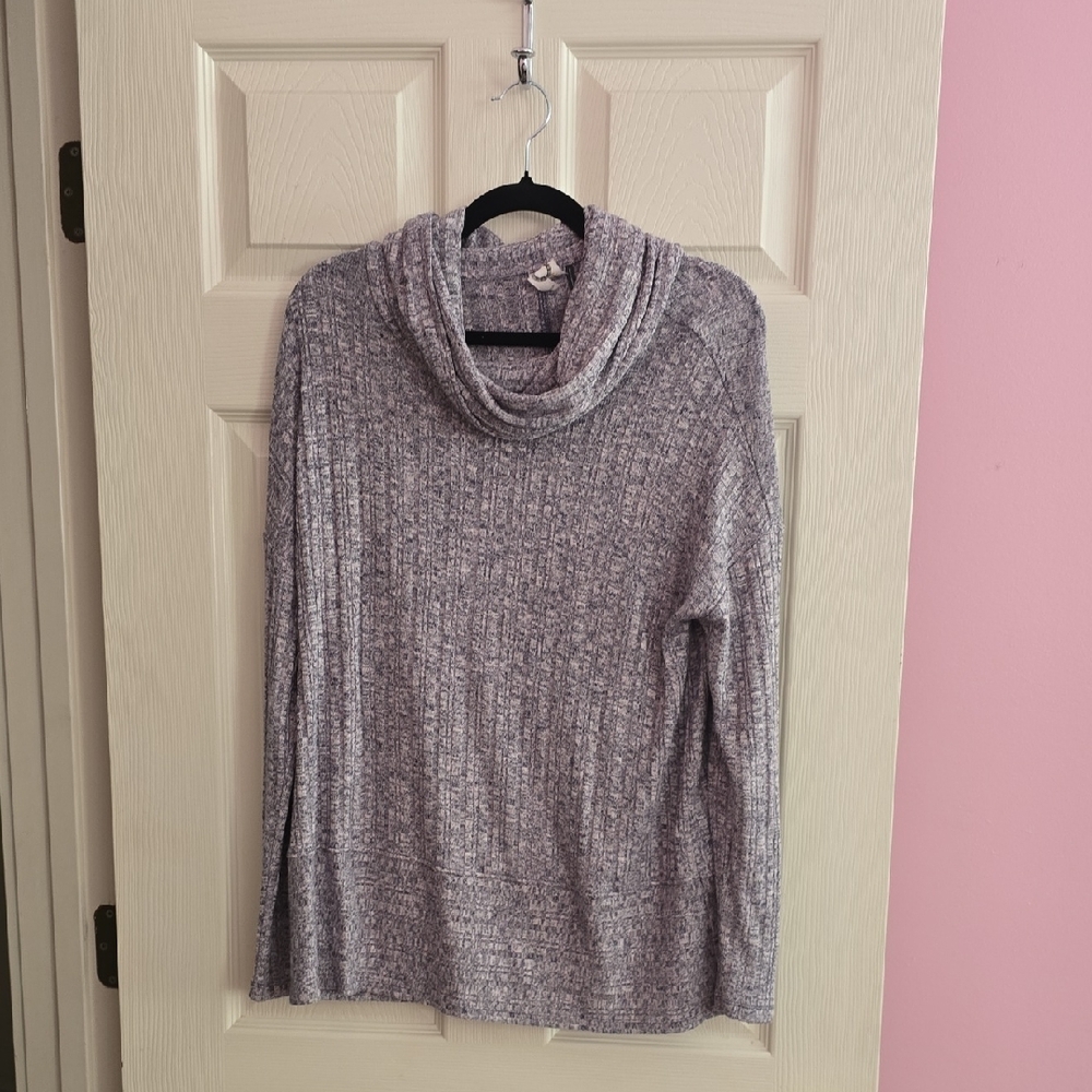 Anthropologie Gray Cowl Neck Sweater‎